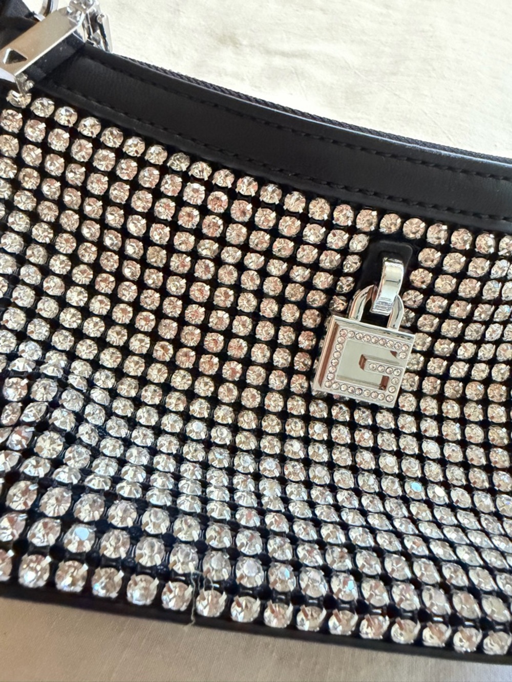 Guess Rhinestone Shoulder Bag - Picture 5 of 6
